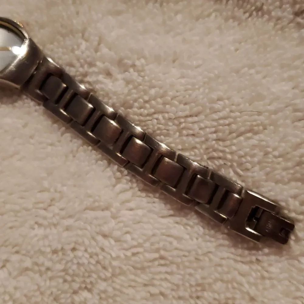 Nine West Analog Watch Silver & Two-Tone Interchangeable Flip Metal Band 9W/1273